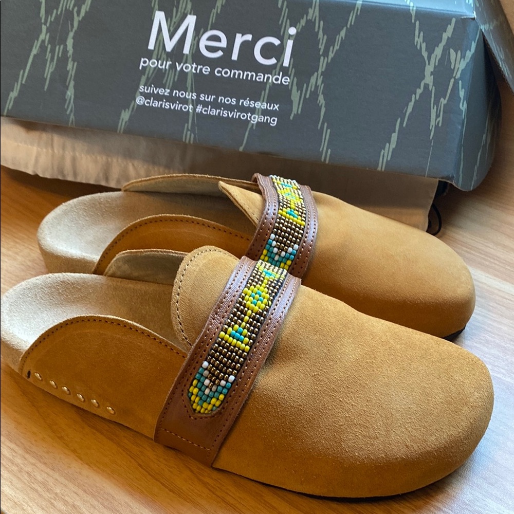 Claris Virot Georgette mules NWT